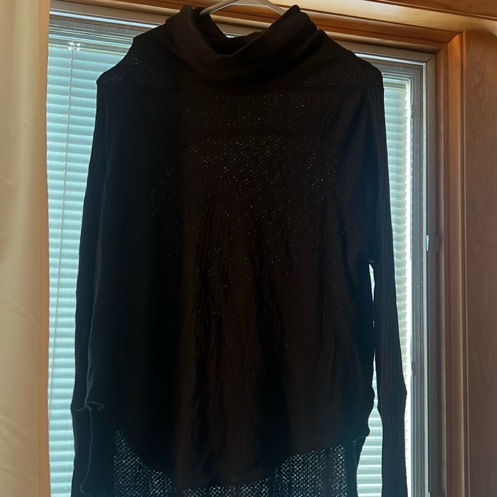 We the free waffle knit turtle neck sweater size medium